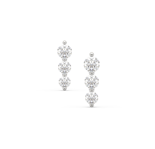 Colette 3 Diamond Stud Earrings