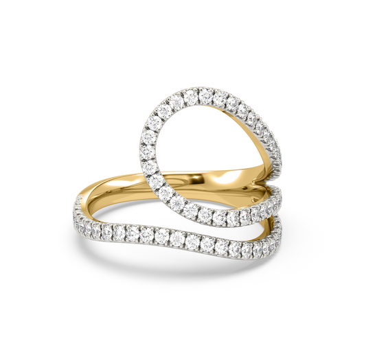 Mayla Curved Diamond Ring