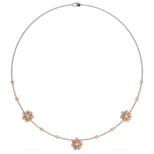 Edna Flower Diamond Necklace