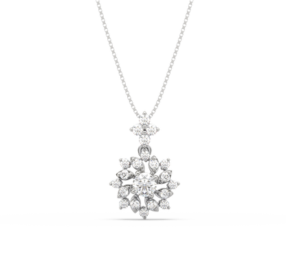 Lina Flower Diamond Pendant