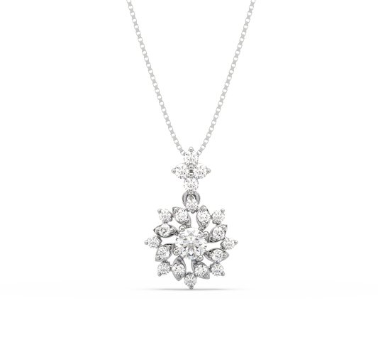 Lina Flower Diamond Pendant