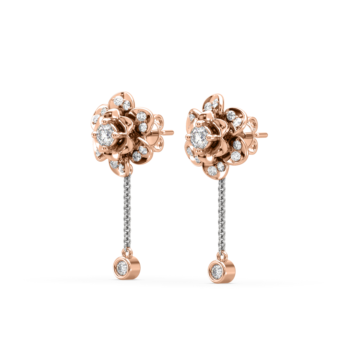 Ellie Flower Diamond Studs