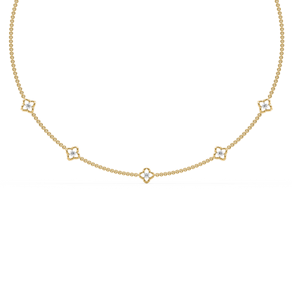 Aimee Clover Diamond Necklace