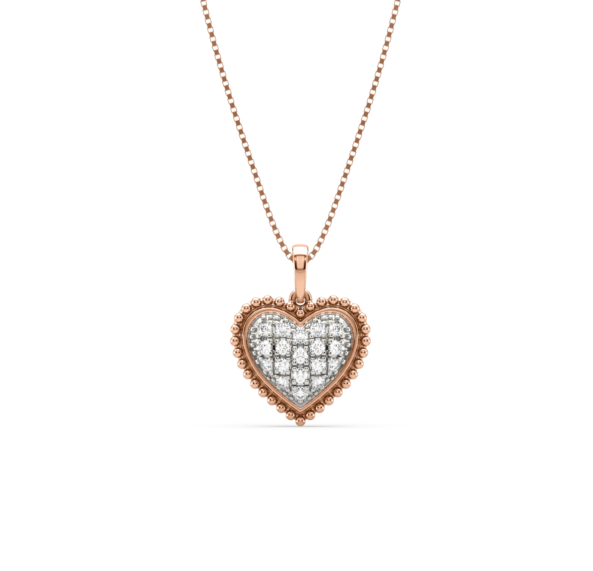 Laslow Heart Shaped Diamond Pendant