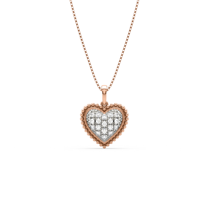 Laslow Heart Shaped Diamond Pendant