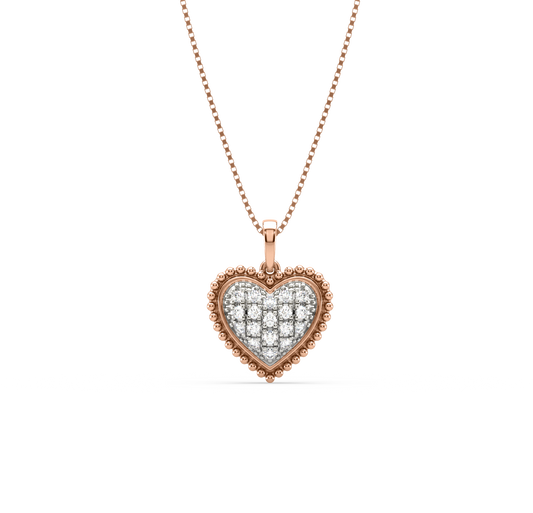 Laslow Heart Shaped Diamond Pendant