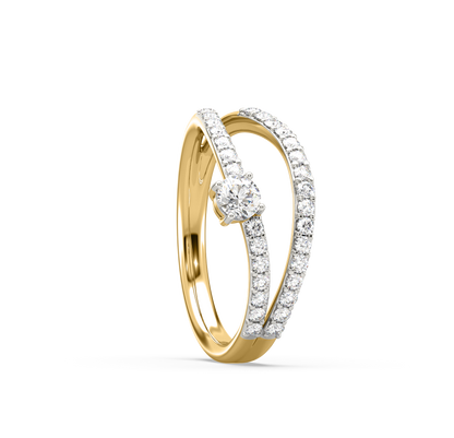 Carol Twin-Band Diamond Ring