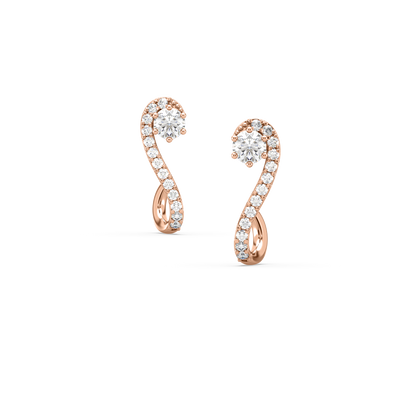 Lila Diamond J Bali Earrings