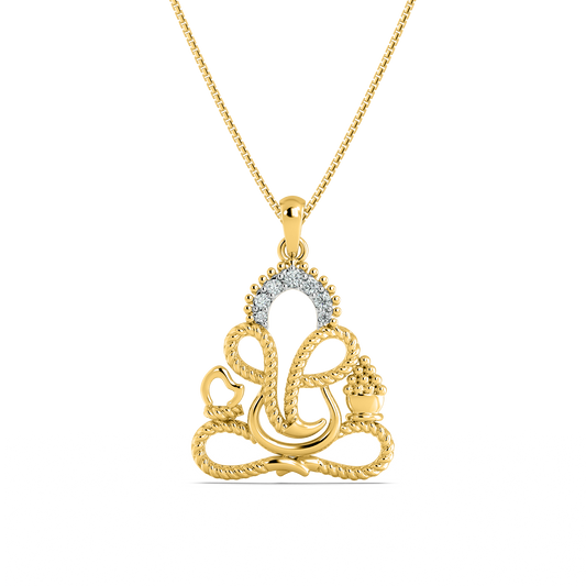 vakratunda-diamond-pendant