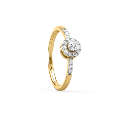 Cindy Halo Diamond Ring