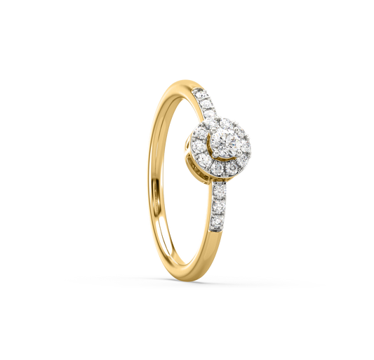 Cindy Halo Diamond Ring