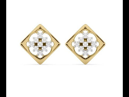 Cassandra Square Stud Earrings