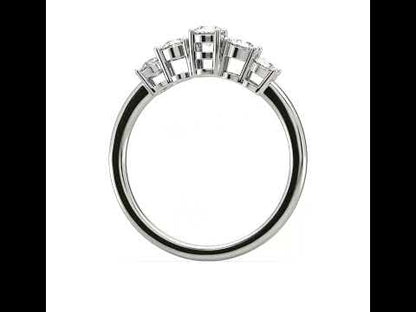 Sandra 5 Diamond Classic Ring