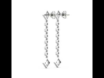 Aislinn Diamond Dangling Earrings