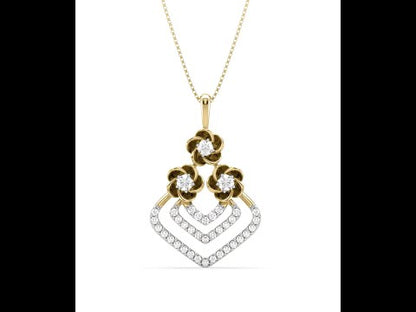 Errol Flower Diamond Pendant