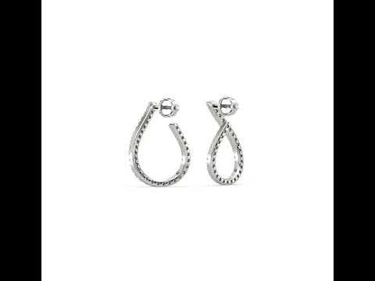 Kate Open Hoop Diamond Earrings