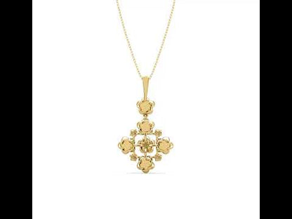 Vera Flower Diamond Pendant