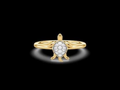 Harlee Turtle Diamond Ring