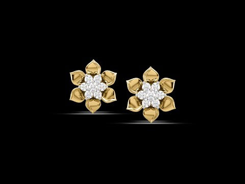 Full Bloom Diamond Stud Earrings – WondrDiamonds