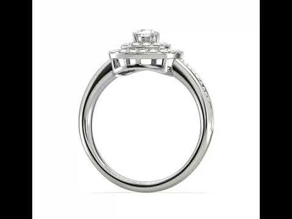 Emilia Double Cushion Halo Ring