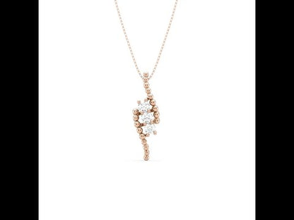 Erica Leaf Diamond Pendant