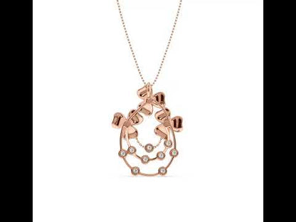 Elisha Floral Diamond Pendant