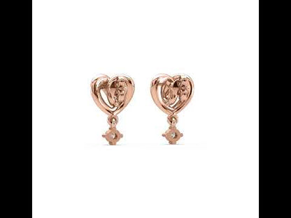 Deborah Heart Diamond Earrings