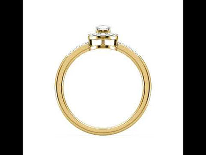 Cindy Halo Diamond Ring