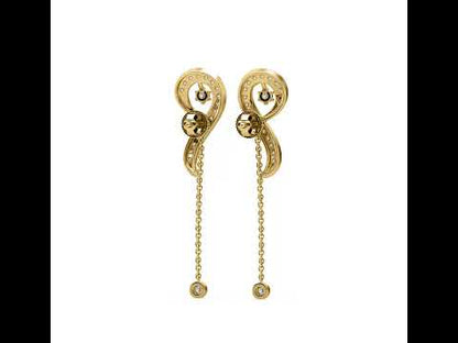 Anita Musical Note Diamond Earrings