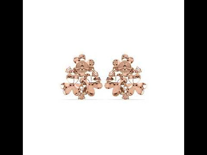 Margaret Flower Diamond Earrings