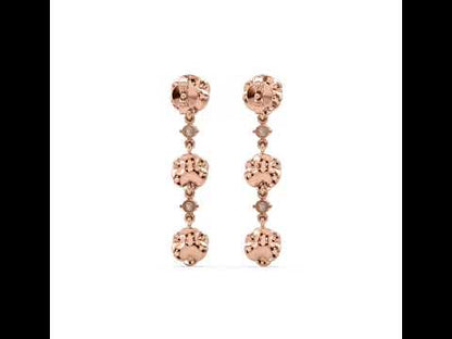 Elisha Flower Diamond Danglers