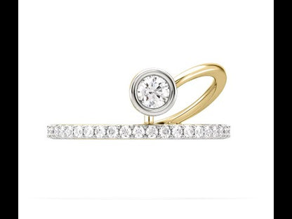 Gia Shooting Star Diamond Ring