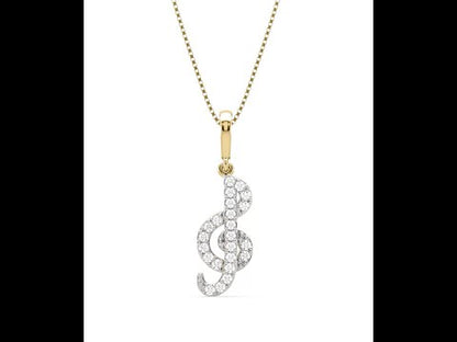 Alexis Musical Note Diamond Pendant