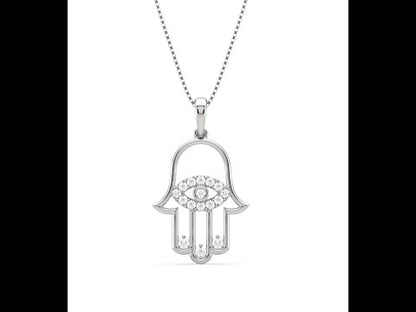 Alana Hamsa Diamond Pendant