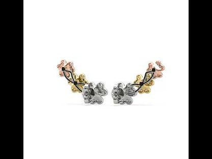 Evangeline Flower Diamond Cuffs