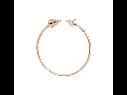 Stella Spike Diamond Open Bangle