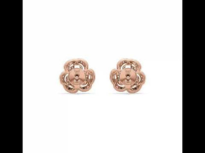 Joyce Floral Diamond Studs