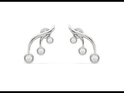 Donna Droplet Cuff Earrings