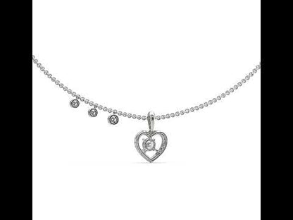 Nyssa Heart Pendant with chain