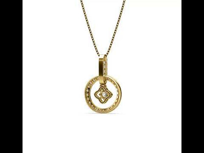 Mysteria Circle Diamond Pendant