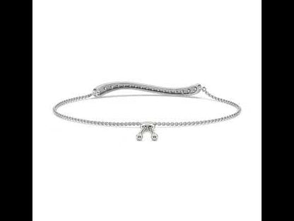 Ailee Wave Diamond Adjustable Bracelet