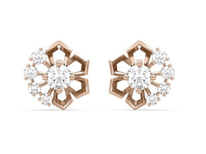 Enya Flower Diamond Studs