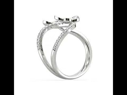 Olivia Butterfly Open Diamond Ring