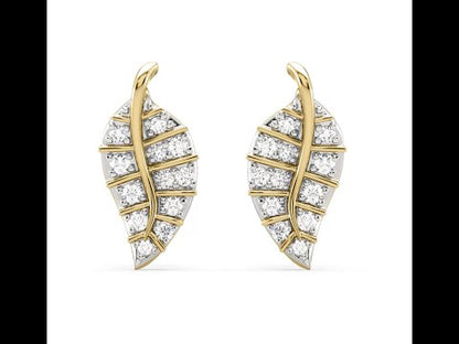 Lana Leaf Diamond Earrings