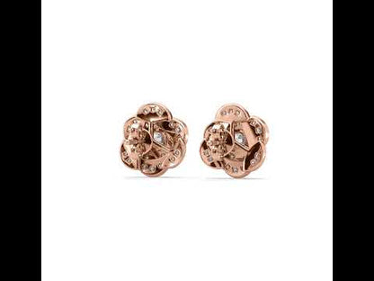 Olive Rose Solitaire Studs