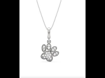 Abby Paw Diamond Pendant