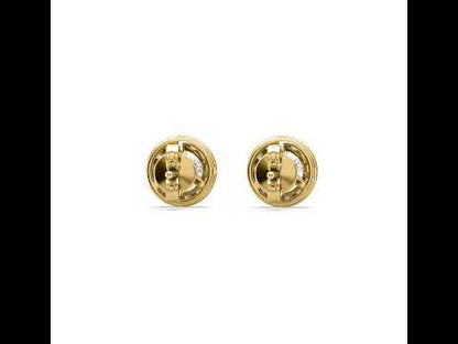 Kyra Halo Solitaire Studs