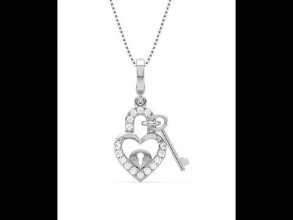 Bonnie Heart LocknKey Pendant