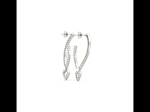 4.25 Ct Pear & Round Cut Diamond Chandelier Wedding Earrings In 925 St –  atjewels.in