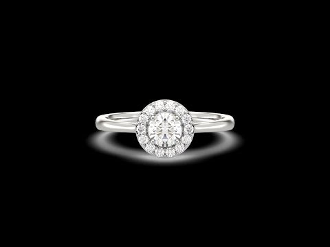 14K White Gold 1.26ctw Round Diamond Hidden Halo Engagement Ring St.  Petersburg Florida
